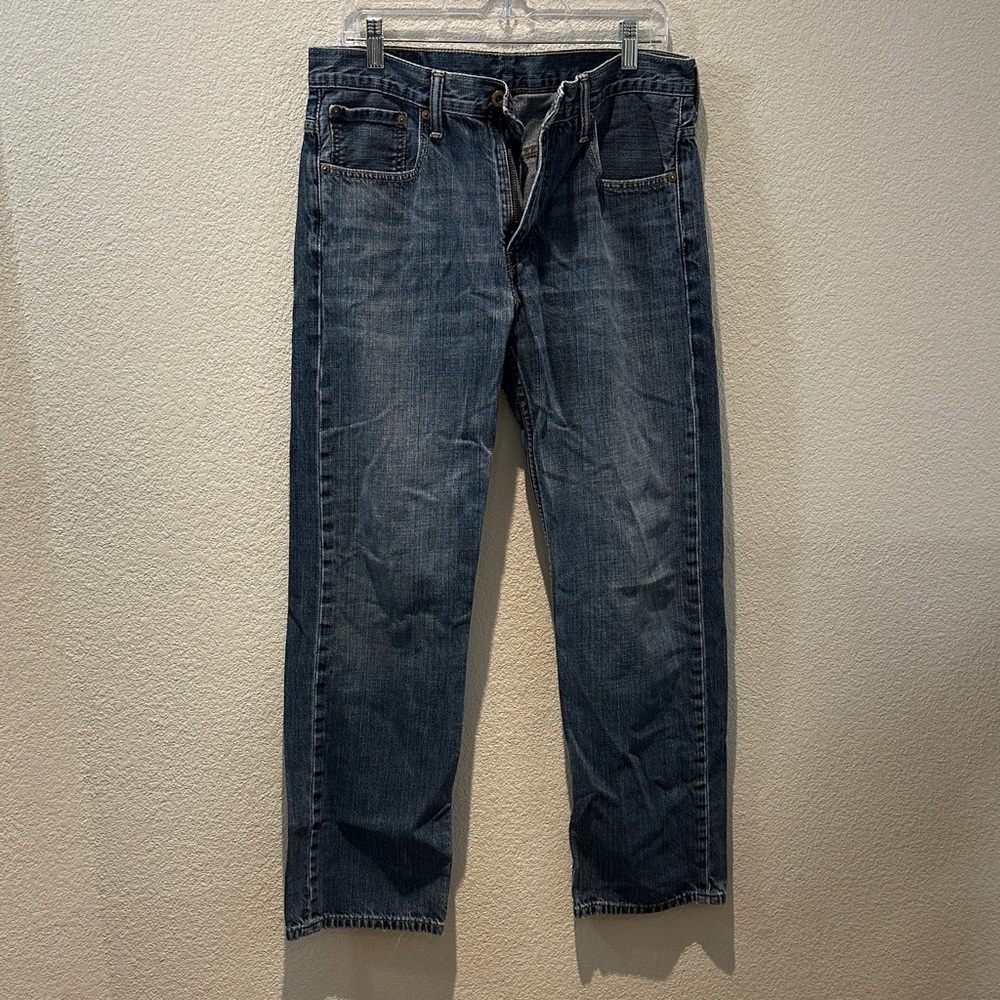 Men's Blue Straight-Leg Jeans Size 32x34